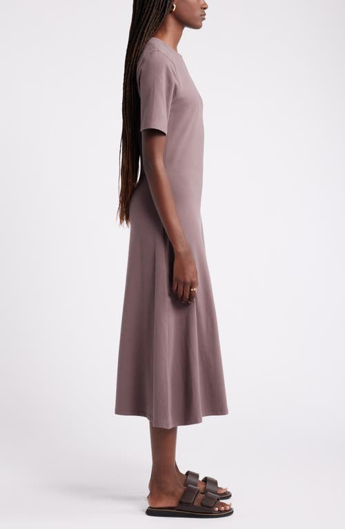 Shop Nordstrom A-line T-shirt Dress In Grey Plum