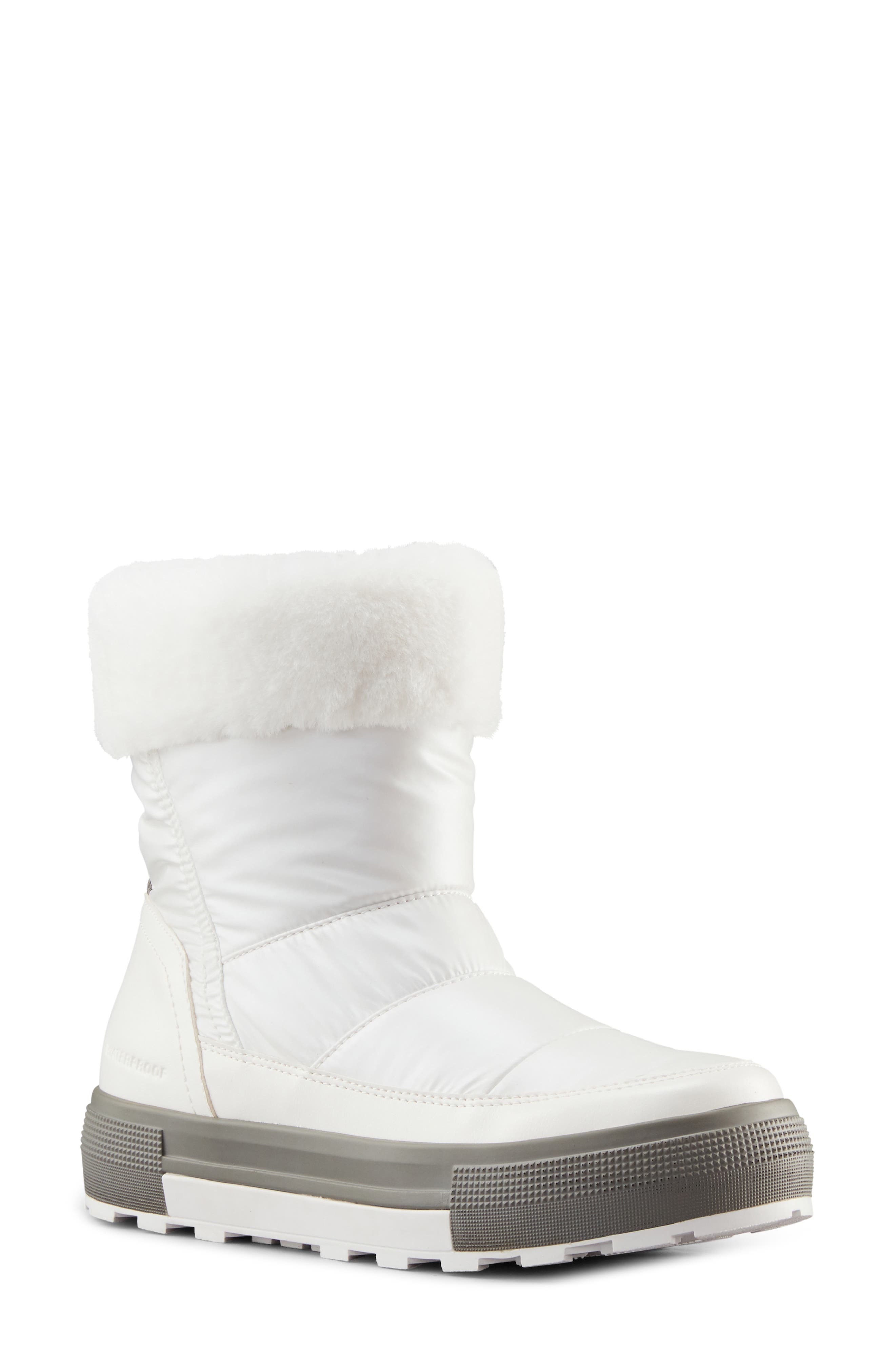 winter white women's booties