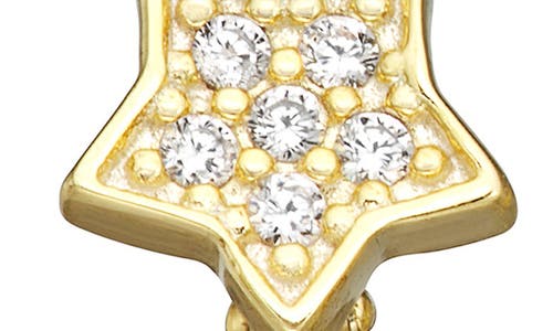 Fzn Cubic Zirconia Star Lever Back Earrings In Yellow