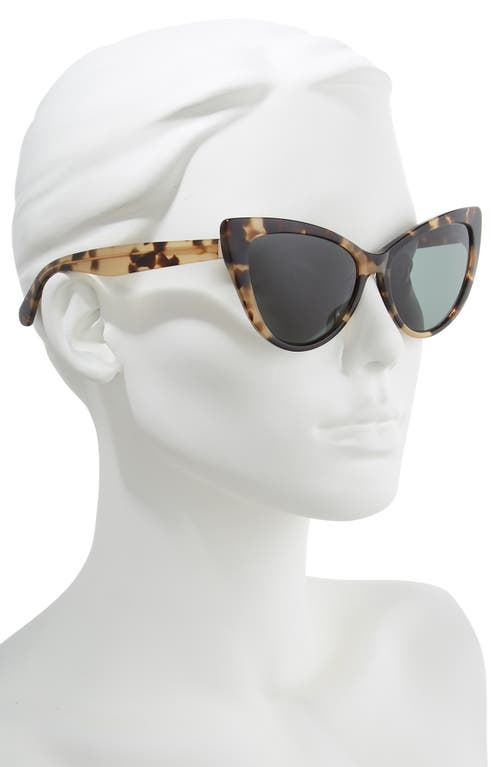 Shop Kate Spade New York Karina 56mm Cat Eye Sunglasses In Havana/green