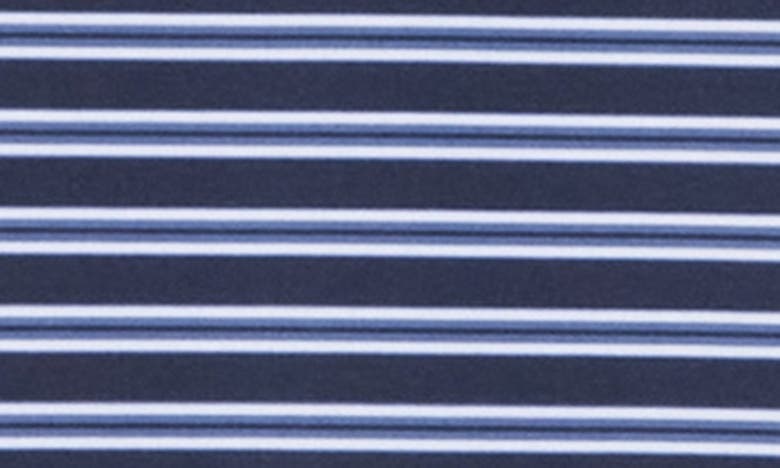 Shop Original Penguin Yarn Dye Stripe Heritage Polo In Black Iris
