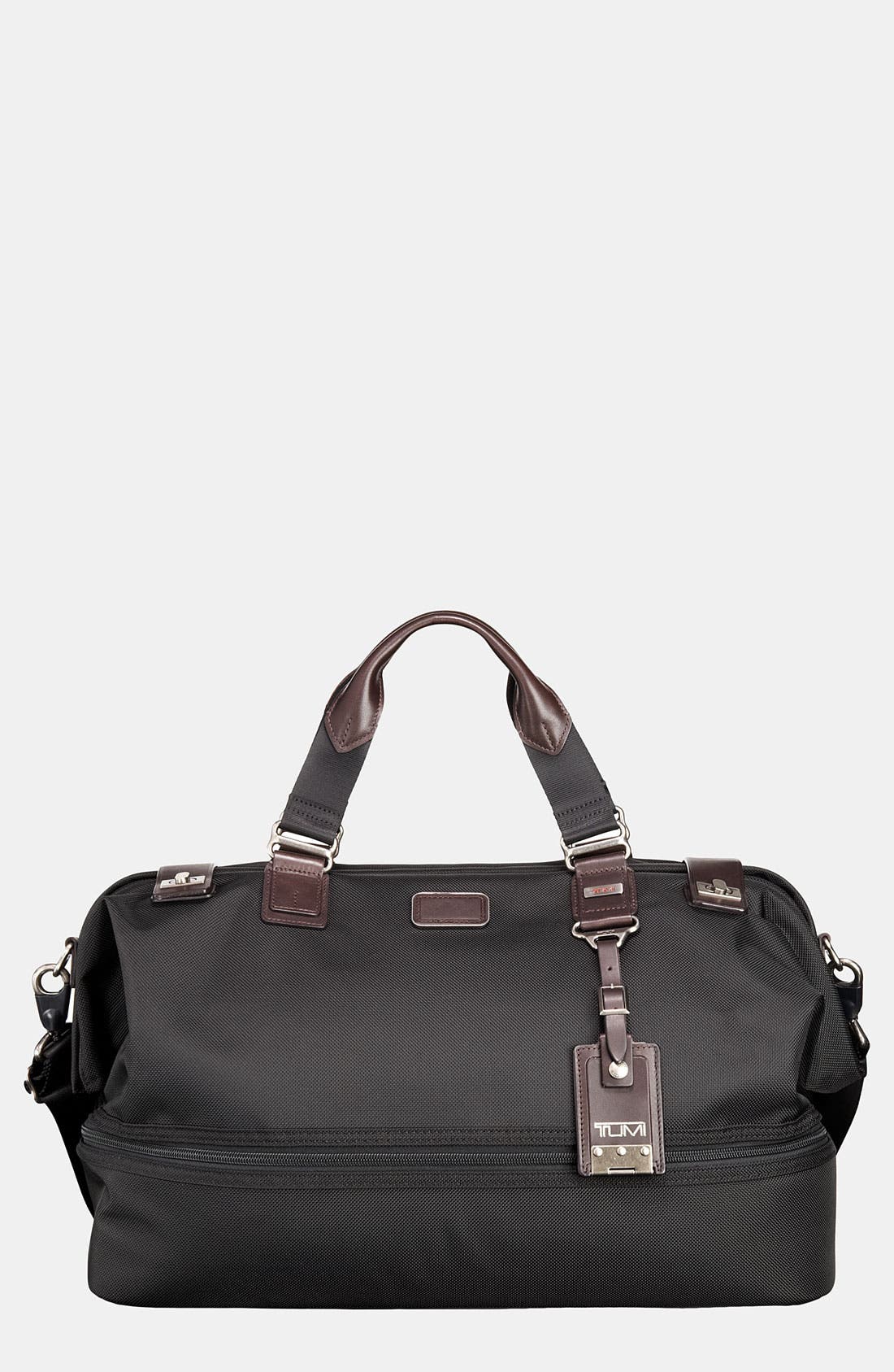 tumi framed duffel