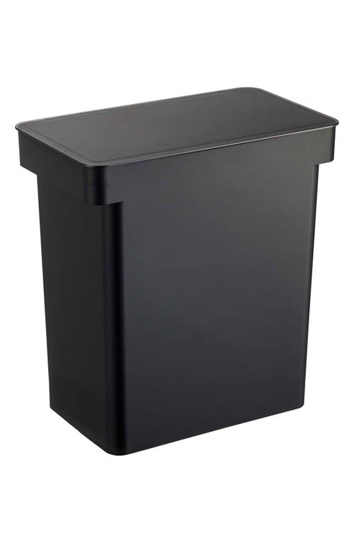 Yamazaki Extra-large Airtight Pet Rolling Food Storage Container In Black