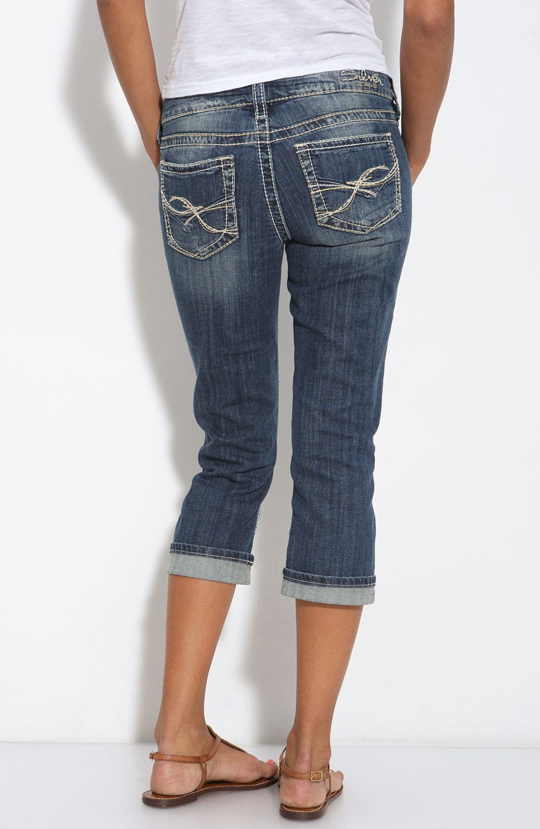 Silver Jeans 'Aiko' Capris (Indigo Wash) (Juniors) Nordstrom
