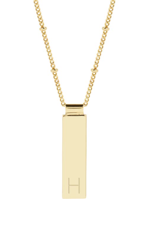 Brook and York Maisie Initial Pendant Necklace in Gold H
