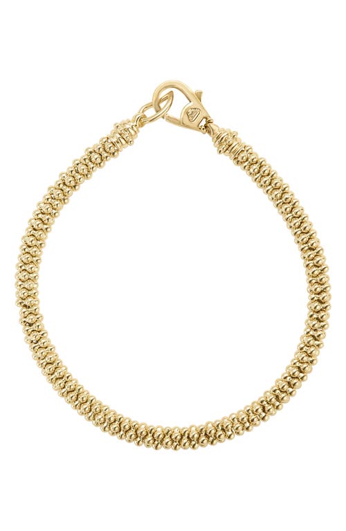Caviar Gold Rope Bracelet