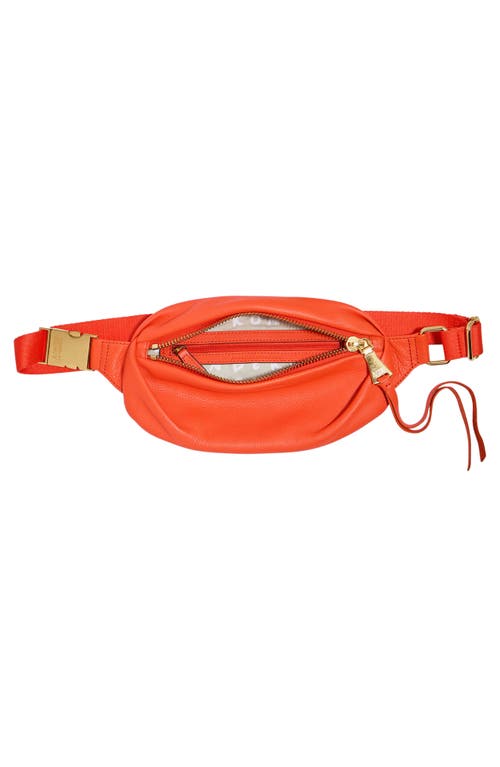 Shop Aimee Kestenberg Milan Leather Belt Bag In Flame