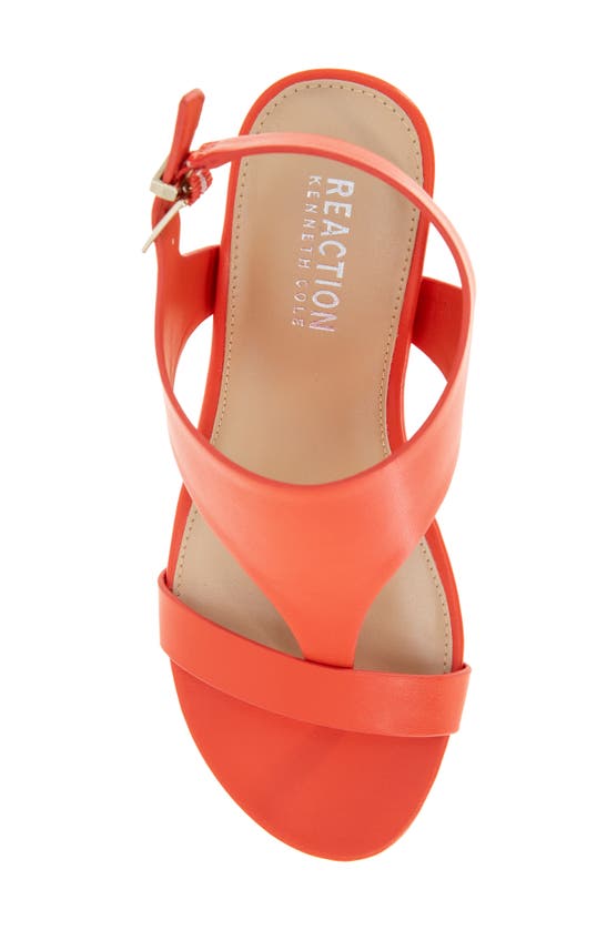 Reaction Kenneth Cole Greatly Platform Wedge Sandal In Tomato
