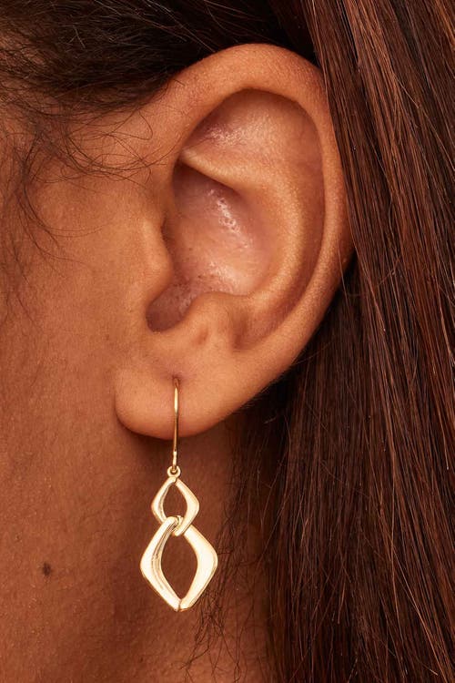 Shop Oradina 14k Yellow Gold Dream Link Drop Earrings