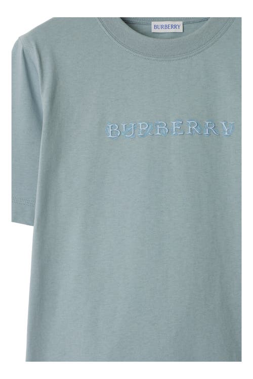 Burberry Paisley Logo Cotton T-shirt In Gale