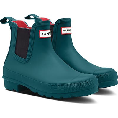 Hunter Original Waterproof Chelsea Rain Boot, Green