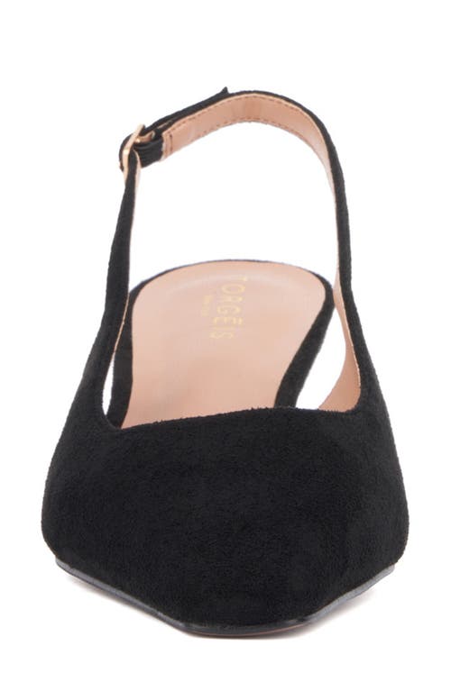 Torgeis Slingback Kitten Heel Pump In Black