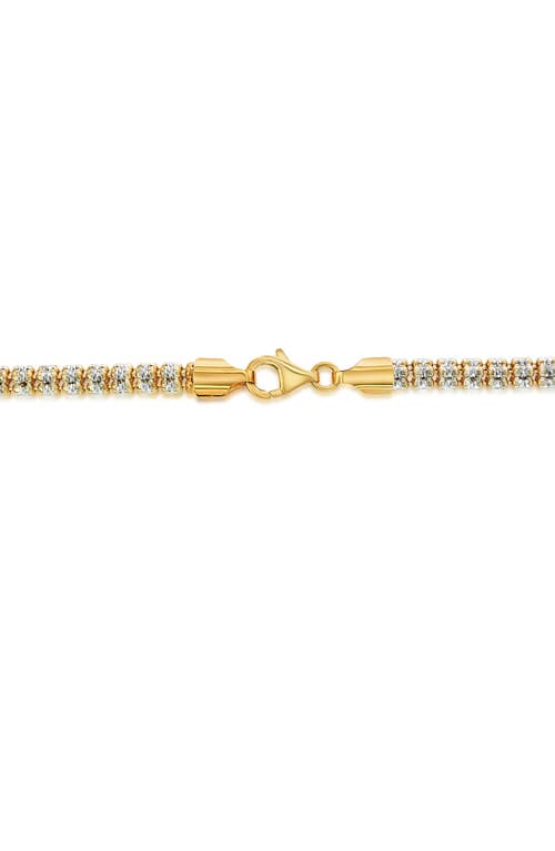Shop Simona D-c Ice Two-tone Barrel Chain Bracelet
