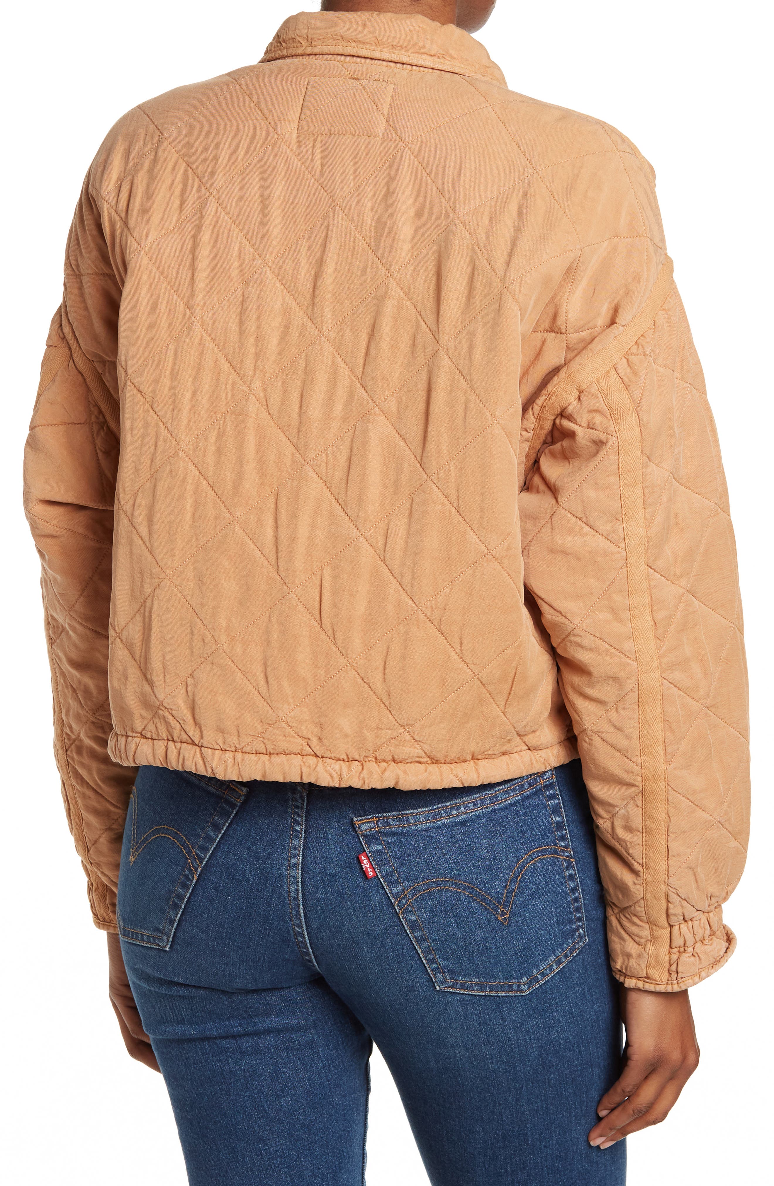 crop quilted jacket