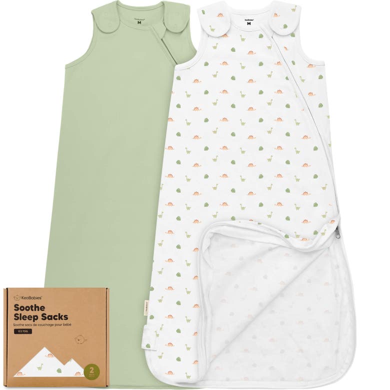 Keababies 2-pack Soothe Sleep Sacks In Roarsome