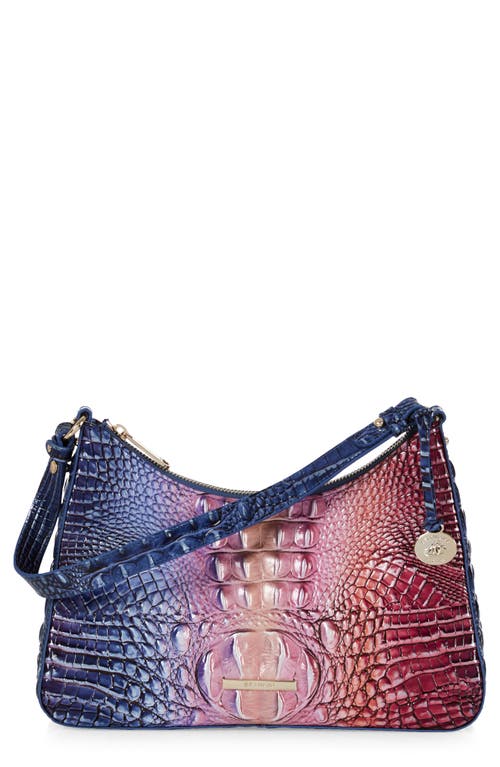 Brahmin Esme Croc Embossed Leather Shoulder Bag in Dreamer