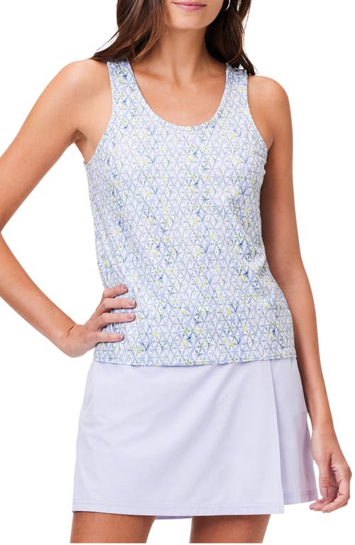 Nz Active By Nic+zoe Abstract Kaleidoscope Flow Fit Tank Top In Neutral