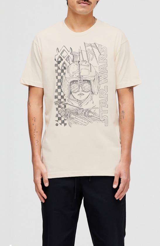 Stance Anakin Cotton Graphic T-shirt In Vintage White
