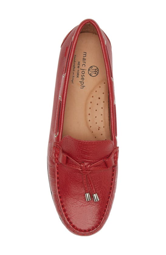 Shop Marc Joseph New York Concord Street Driving Shoe In Red Grainy