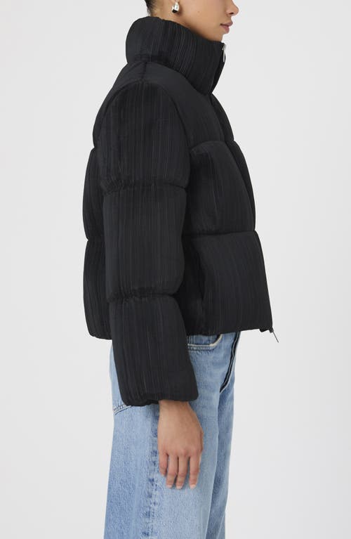 Shop French Connection Dinara Crinkle Puffer Jacket In Blackout