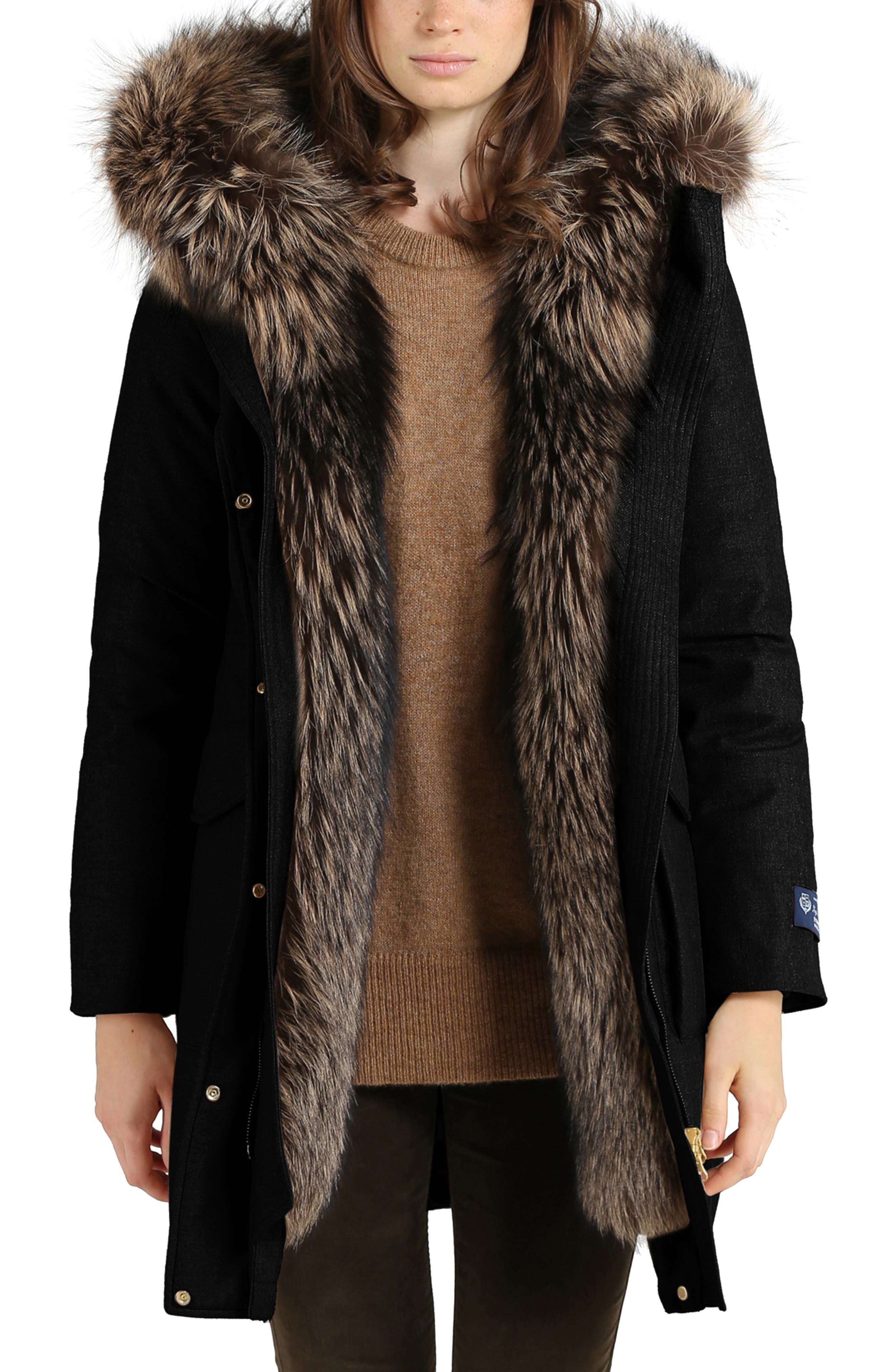 down parka with fur hood