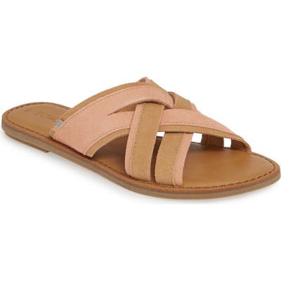 Toms Val Slide Sandal, Coral