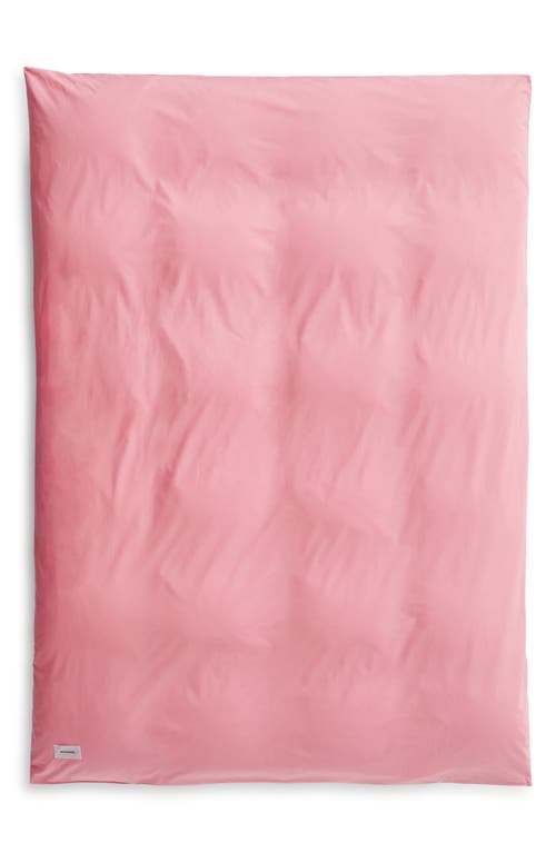 MAGNIBERG Pure Poplin Duvet Cover in Coral Pink