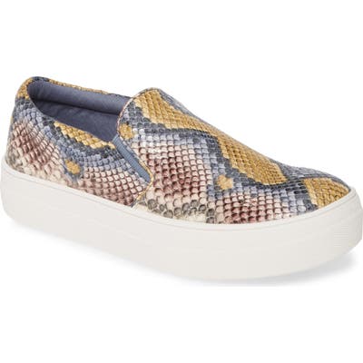 Steve Madden Gills Platform Slip-On Sneaker, Brown