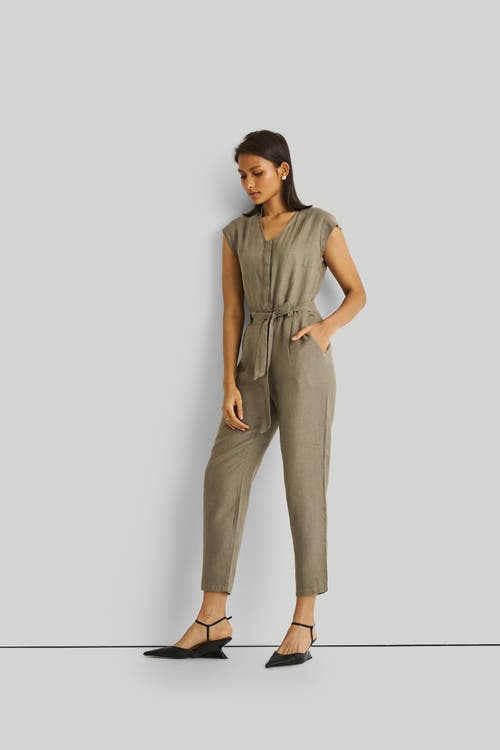 Reistor Evening Chai Jumpsuit In Hemp Dark Green