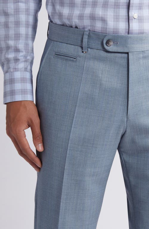 Shop Hugo Boss Boss Genius Slim Fit Virgin Wool Dress Pants In Light Blue