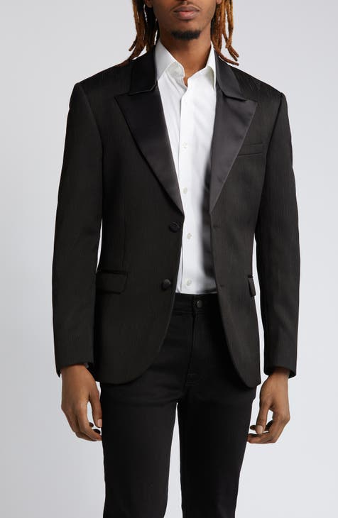 Slim Fit Jacquard Suit Jacket