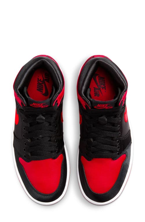 Shop Jordan Air  1 Retro High Top Sneaker In Black/university Red/white