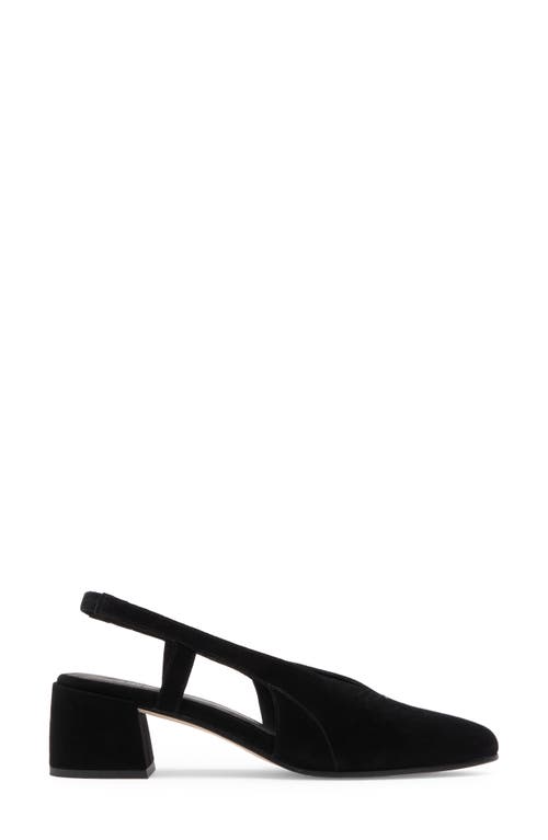 Eileen Fisher Gals Womens Block Heel Suede Slingback Heels In Black