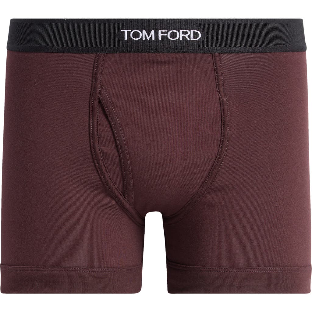 Tom Ford Cotton Stretch Jersey Boxer Briefs In Viola Medio Unito