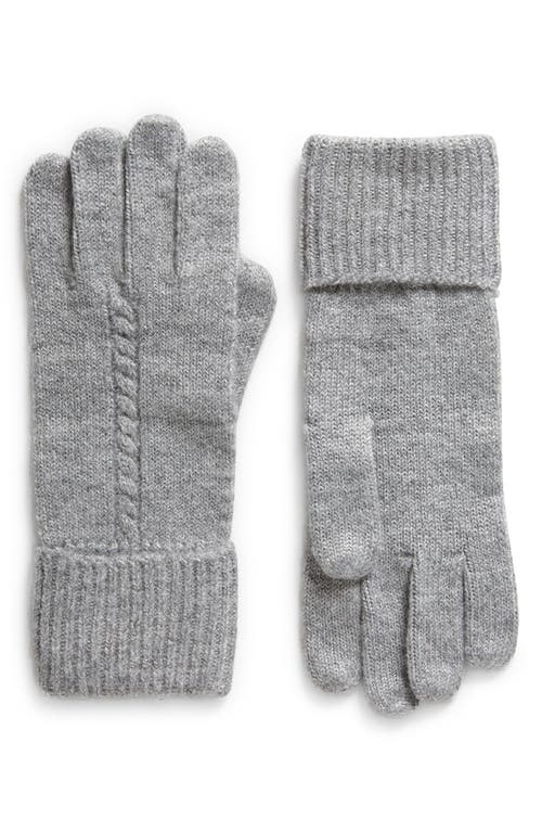 Treasure & Bond Cable Knit Gloves in Grey Monument at Nordstrom