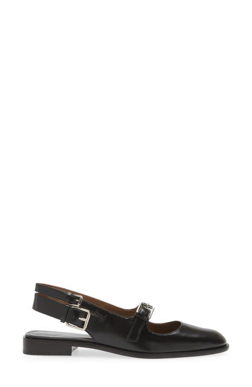 Tory Burch Multibuckle Slingback Flat In Perfect Black