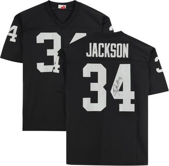 Lids Bo Jackson Las Vegas Raiders Fanatics Authentic Autographed Black  Mitchell & Ness Replica Jersey
