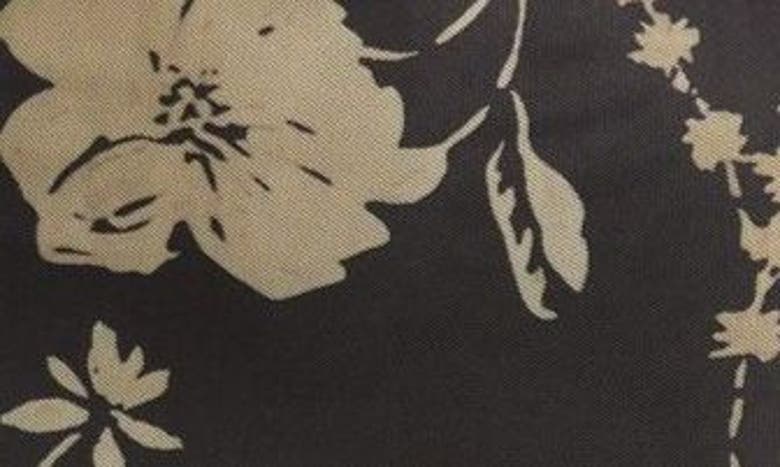 Shop Nikki Lund Britt Floral Print Long Sleeve Mesh Maxi Dress In Black