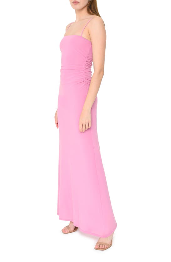 Shop Wayf Isabella Mesh Maxi Dress In Pink