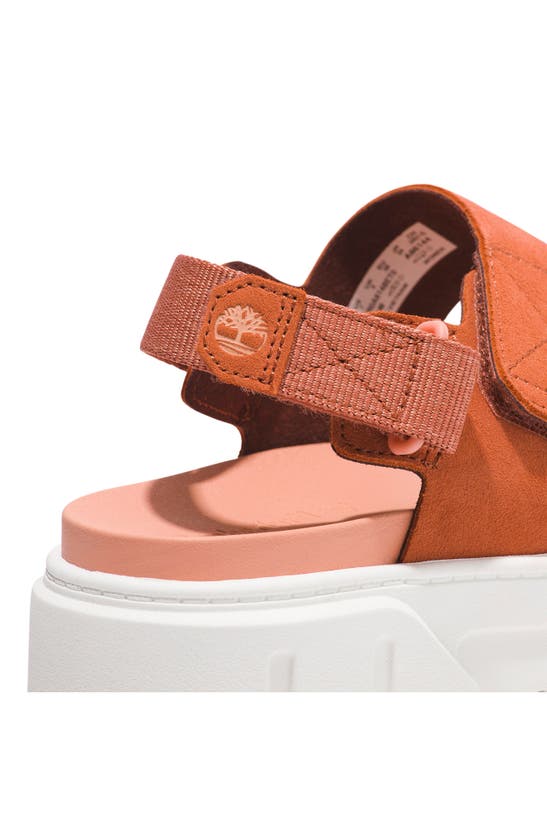 Timberland Greyfield 2 Sandal In Medium Red Suede