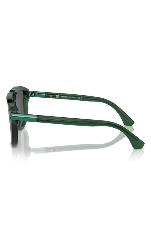 Shop Burberry 36mm Pilot Sunglasses In Green