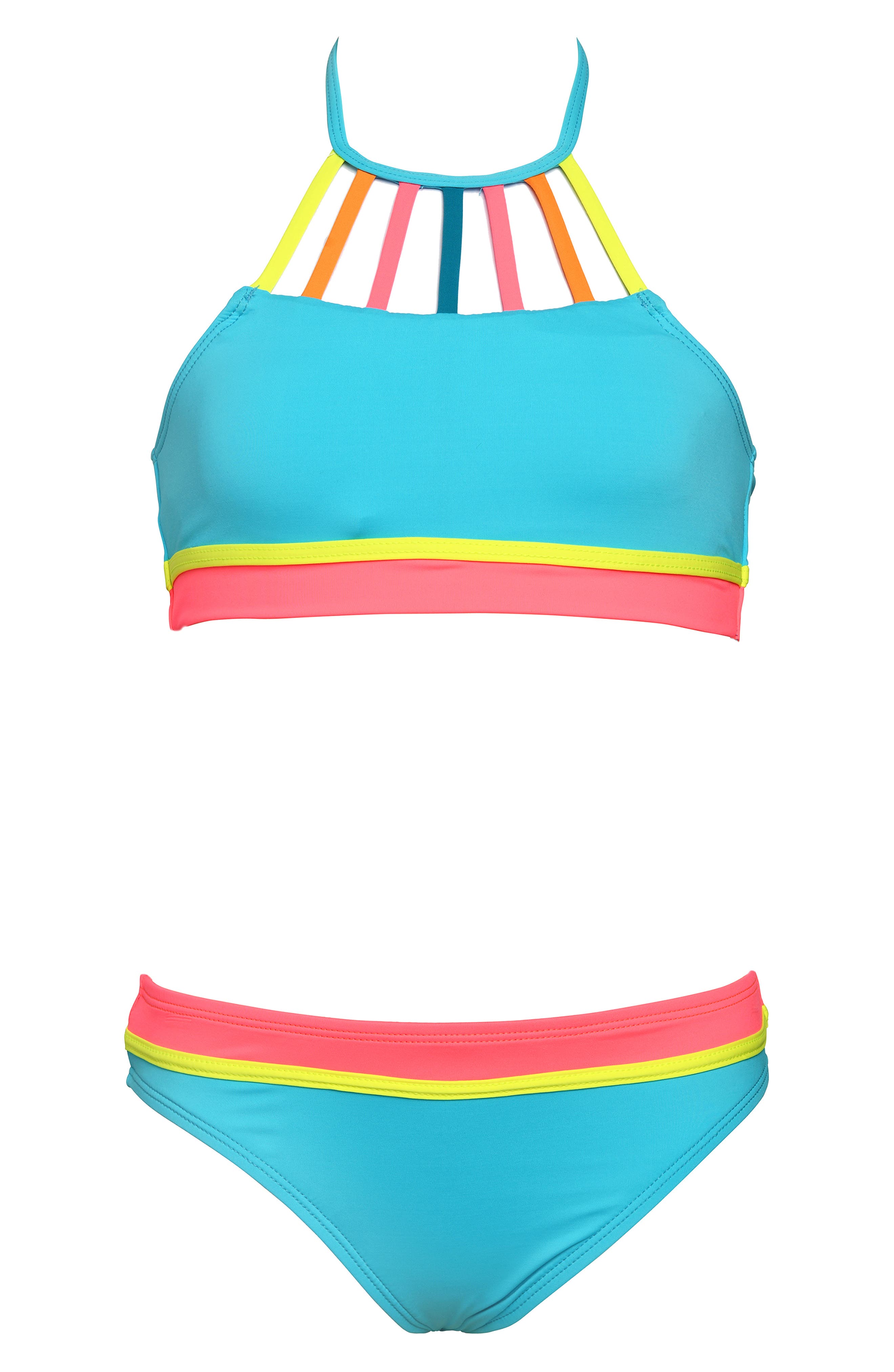 Hobie Kids' Smiles Halter Neck TwoPiece Swimsuit Nordstrom