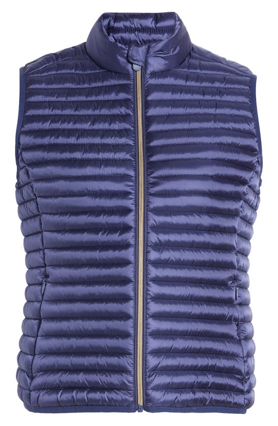 Shop Save The Duck Arabella Water Repellent Puffer Vest In Navy Blue
