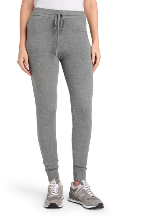 Shop Splendid Kayla Tie Waist Joggers In Heather Fog