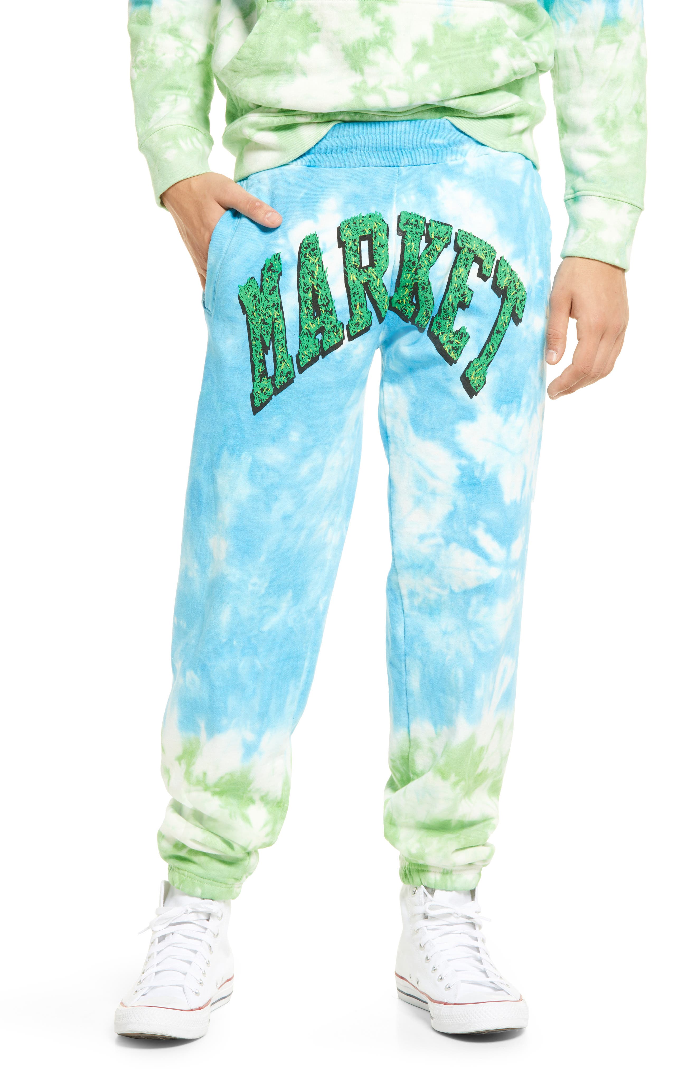 MARKET Cow Arc Tie Dye Sweatpants 