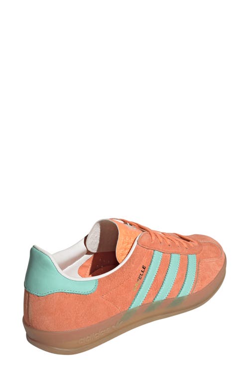 Shop Adidas Originals Adidas Gender Inclusive Gazelle Indoor Sneaker In Orange/clear Mint/gum4