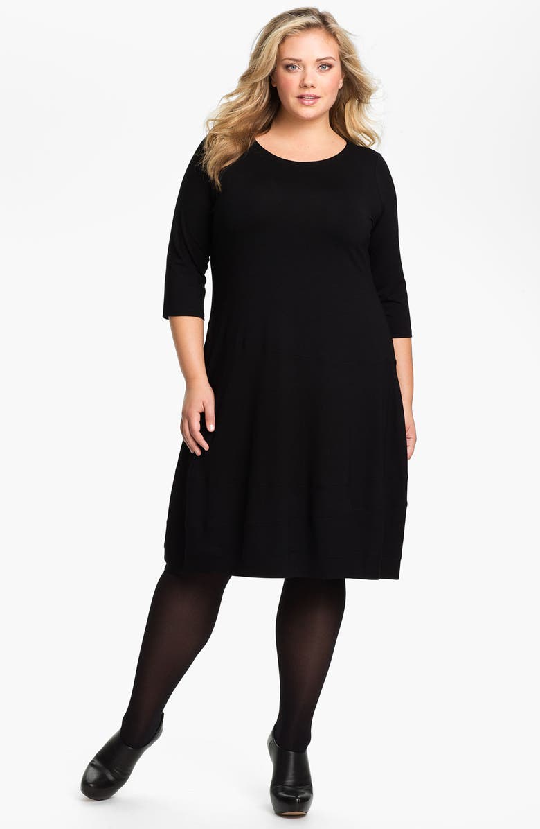 Eileen Fisher Scoop Neck Knit Dress (Plus) | Nordstrom