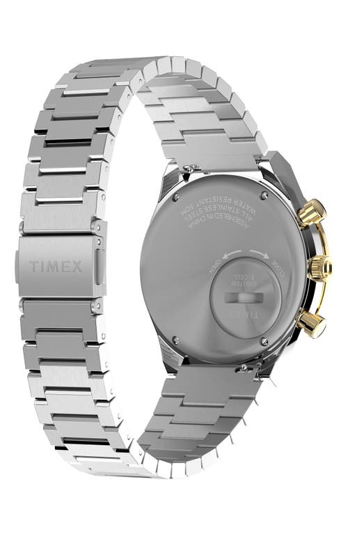 Shop Timex ® Q Chronograph Bracelet Watch, 40mm In Two-tone