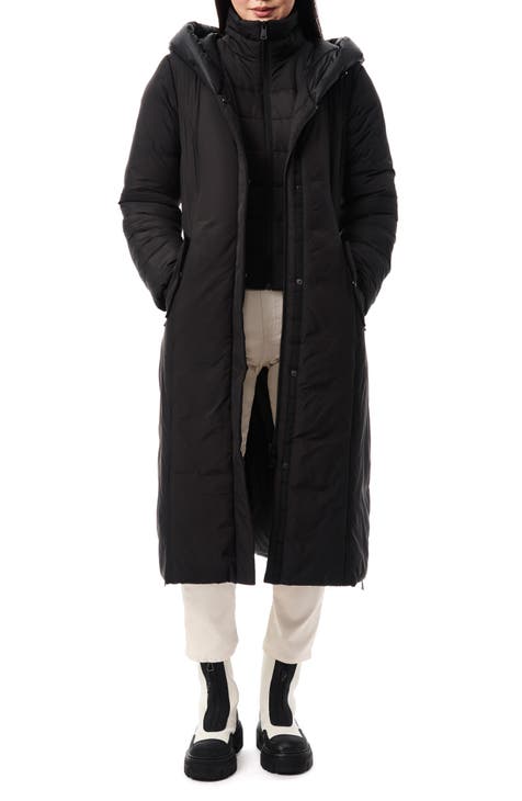 Alto Longline Puffer Coat - Night Black, Women's Jackets & Coats