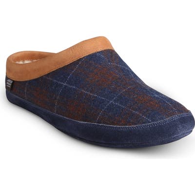 Allen Edmonds Kipp Genuine Shearling Lined Slipper, Blue